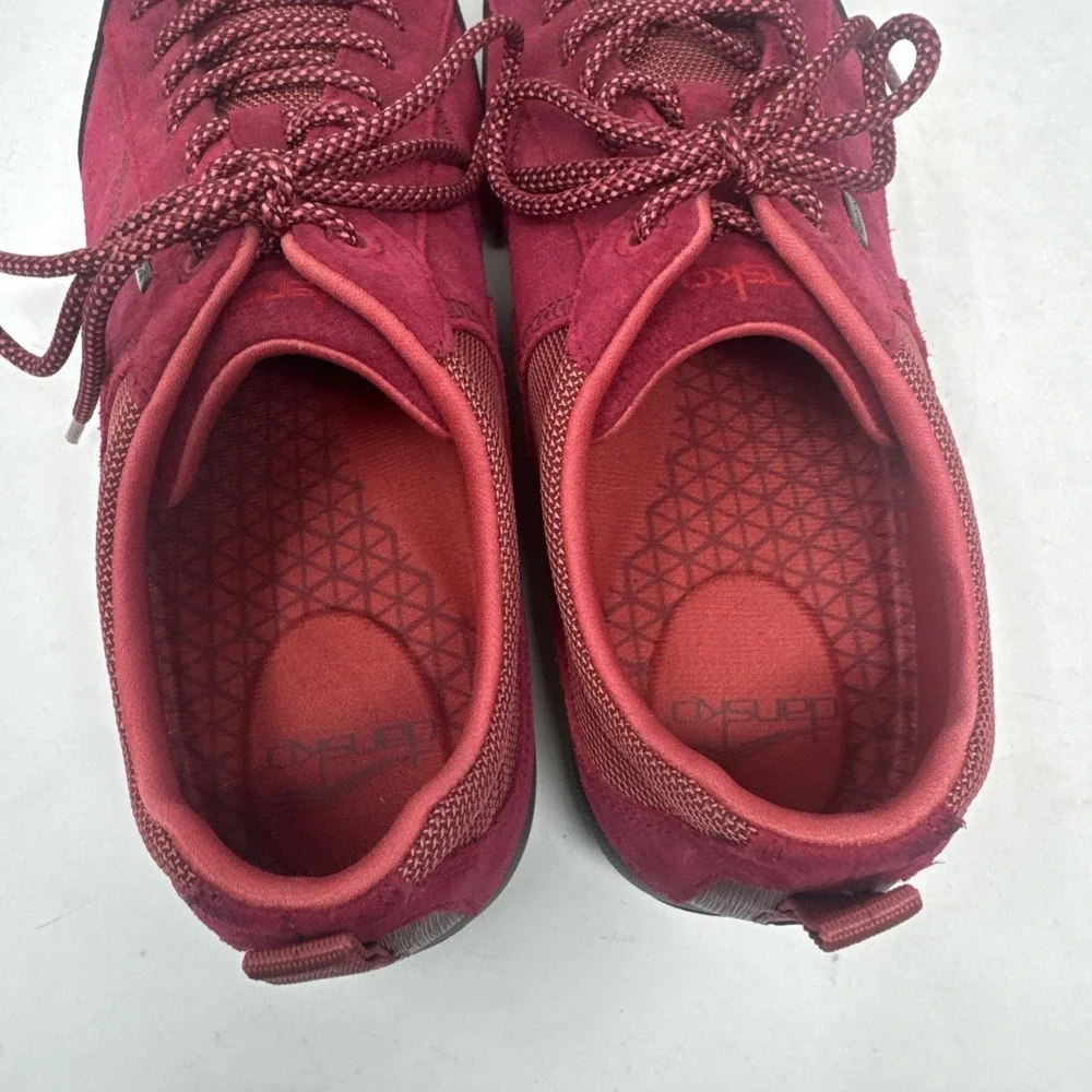 Dansko Womens Paisley Trail Walking Shoes Waterproof Red Leather Sz 11 EU 41.